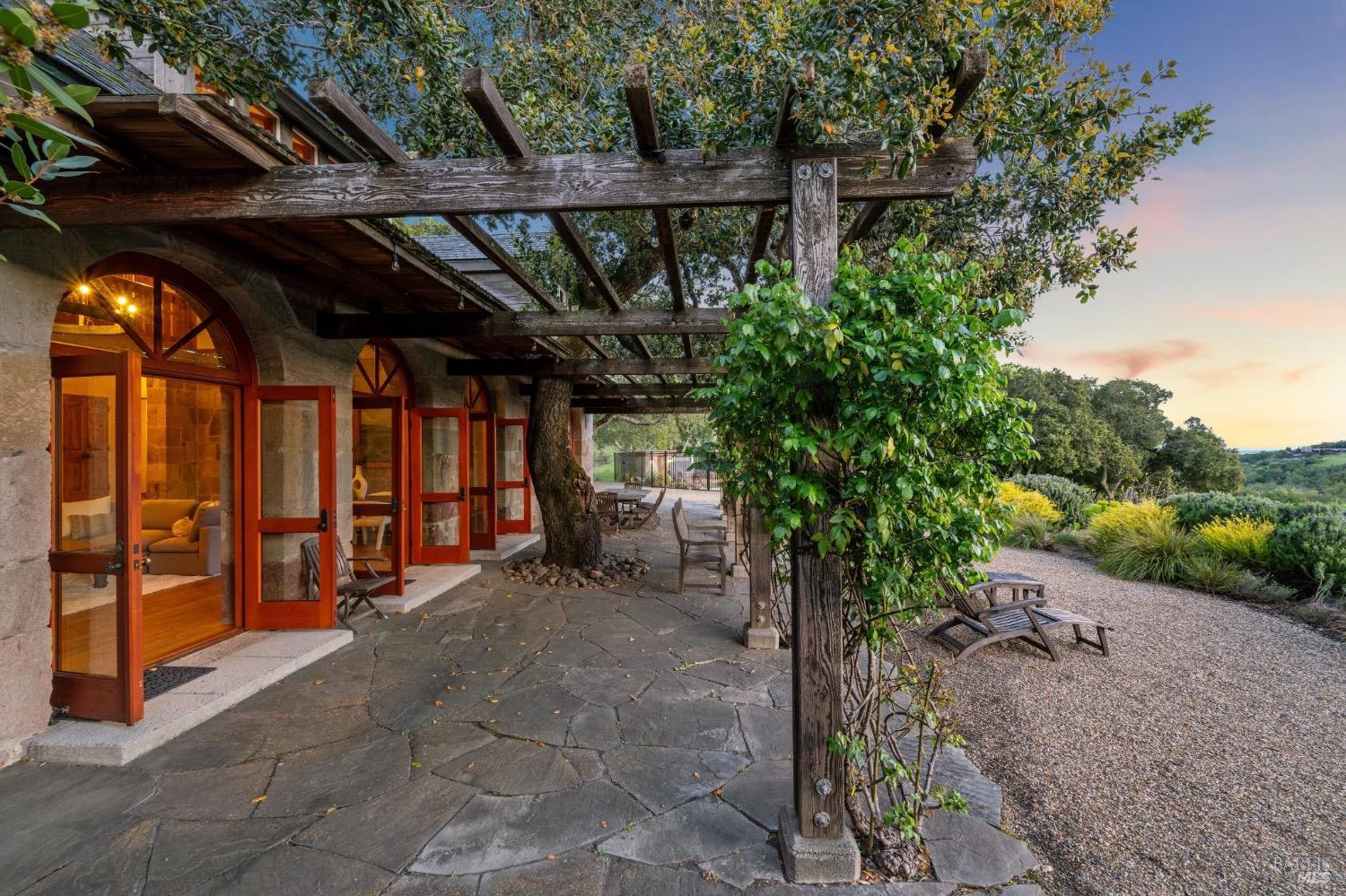 The loggia at dusk