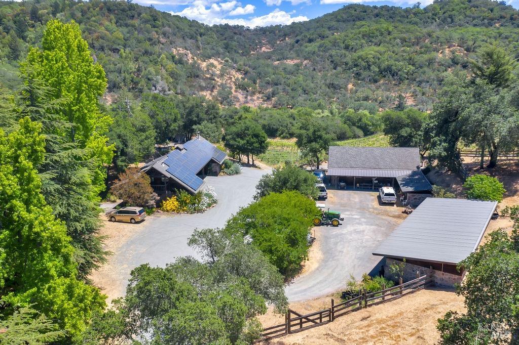 The barns and courtyard